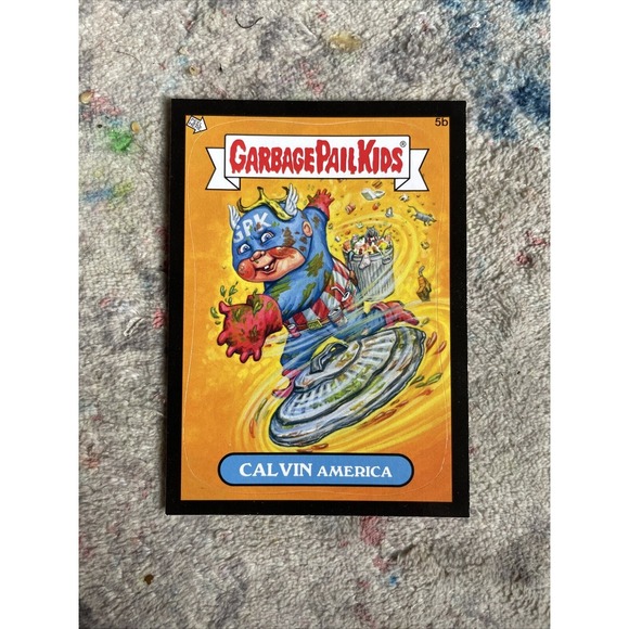 Other - 2012 Topps Garbage Pail Kids Series 1 Calvin America 5b BLACK BORDER